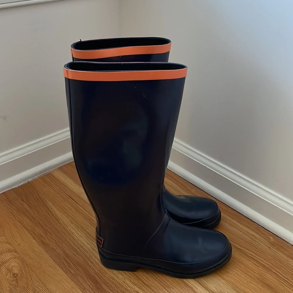 Marc jacobs navy blue rain boots